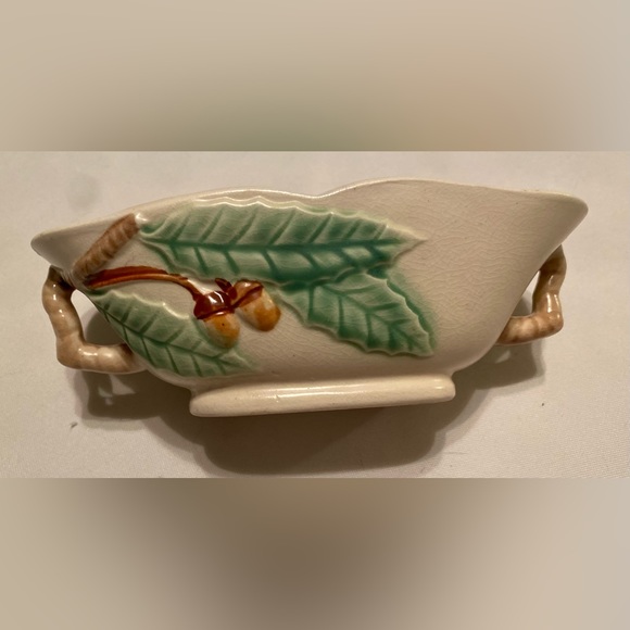 Vintage Handled Bowl Dish Made in Japan Featuring Hand Painted Acorns and Leaves - Picture 4 of 6